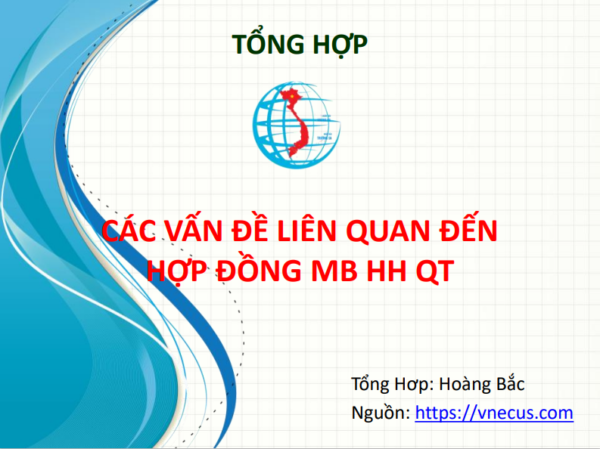 Các vấn đề liên quan đến hợp đồng MB HHQT