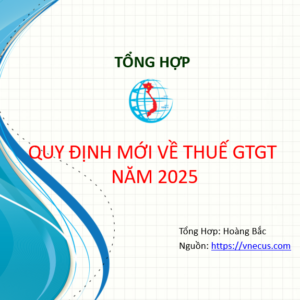 2025 quy định mới về thuế GTGT
