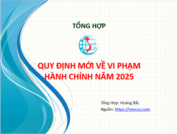 2025 quy định mới về xử lý VPHC